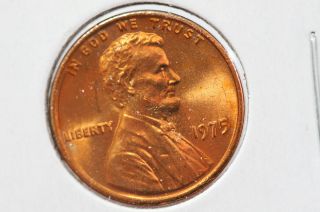 1975 1c Lincoln Memorial Cents Brilliant Uncirculated Red photo