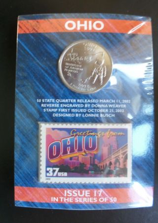 2002 50 State Quarters® Greetings From America Portffolio Usps Package photo