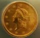 1854 - S One Dollar Gold Coin.  Very Few Left Gold (Pre-1933) photo 2