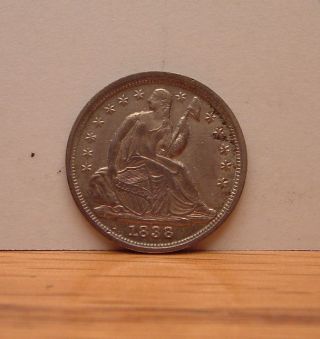 1838 Seated Half Dime - Small Stars - Type Coin photo