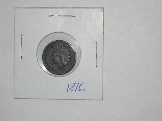 1876 Indian Head Penny - Rare Across All Grades,  Key Date photo