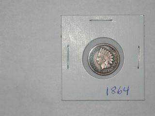 1864 Indian Head Penny - Copper Nickel Cent,  Low Mintage photo
