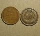1897 Indian Head Cent,  Counter - Stamp & 1919 Lincoln Wheat Cent Small Cents photo 1