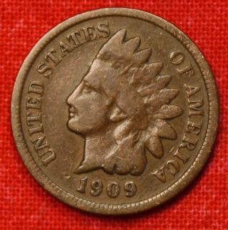 1909 Indian Head Cent Penny G Collector Coin Check Out Store Ih710 photo