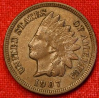 1907 Indian Head Cent Penny Xf Collector Coin Check Out Store Ih746 photo