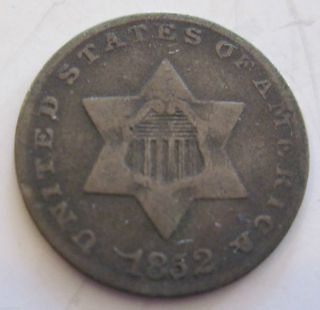 1852 Silver Three Cent (710e) photo