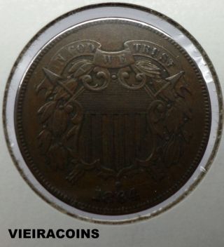 1864 Two Cent - - First Year - - 3513 photo