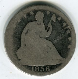 1856 50c Seated Liberty Half Dollar Ag photo