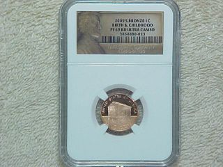 2009 S Proof Lincoln Bronze Bicentennial Penny Ngc Pf69 Rd Uc Birth And Child photo