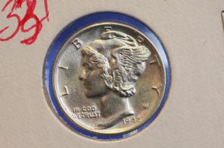 1942 10c Mercury Dime Circulated Collectible Coin 2331 photo