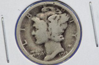 1918 - S 10c Mercury Dime,  Well Circulated Coin.  $coin Shop$ 6209 photo