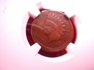 1908 Indian Head Cent Ngc Certified Broadstruck Error Fine Details 1000 photo