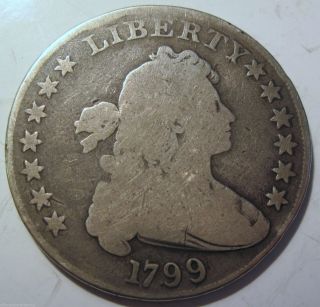1799 Draped Bust Silver Dollar Coin (33a) photo