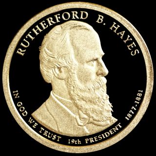 2011 S Rutherford B.  Hayes Gem Proof Presidential Dollar photo