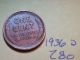 1936 D Lincoln Cent Fine Detail Great Coin (280) Wheat Back Penny Small Cents photo 1