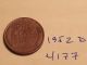 1952 D Lincoln Wheat Cent Very Sharp Penny Great Detail (4177) Small Cents photo 1