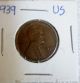 1939 Usa Penny Old 1 Cent Coin - - - - - - Small Cents photo 1