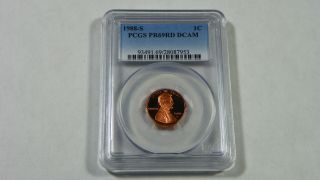 1988 - S Proof Lincoln Cent Penny Pcgs Pr69rd Dcam photo