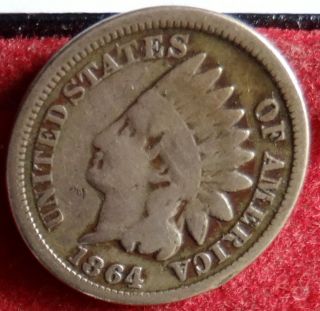 1864 Cn Civil War Indian Head Cent Coin photo