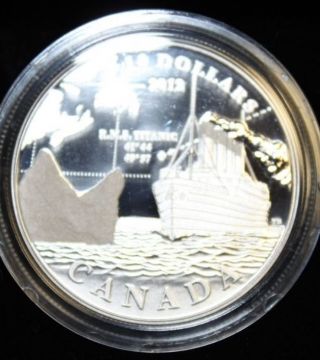 2012 $10 Fine Silver Coin R.  M.  S.  Titanic 99.  99% Pure Silver Box & 07764 photo