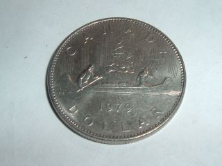 Canadain One Dollar Coin Date 1979 Coin photo