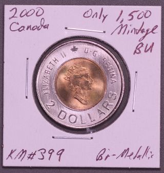 Canada 2002 Knowledge Prooflike $2 Bimetallic Low Mintage photo