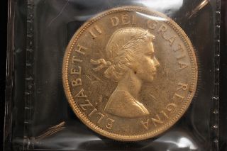 1962 Canada.  1$ Dollar.  Voyageur.  Iccs Graded Ms - 62 (xkf976) photo