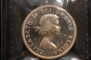 1960 Canada.  1$ Dollar.  Voyageur.  Iccs Graded Pl - 65.  (xkf992) photo