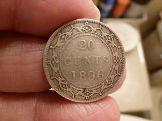 Newfoundland 20 Cents,  1896 Large 96 photo