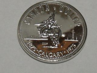 1975 Canadian Commemorative Silver Dollar Bu 603a photo