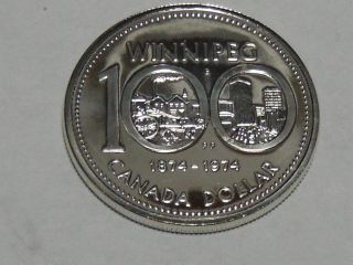 1974 Canadian Commemorative Silver Dollar Bu 606a photo