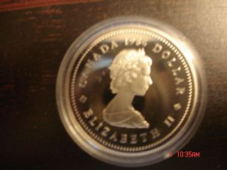 1984 S$1 Cartier Dc (proof) Canada Silver Dollar photo