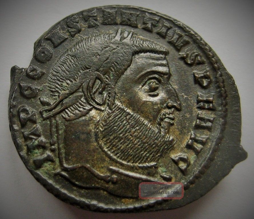 Constantius I Follis Ric 55a Of Ticinum Dated 305 Coins: Ancient photo
