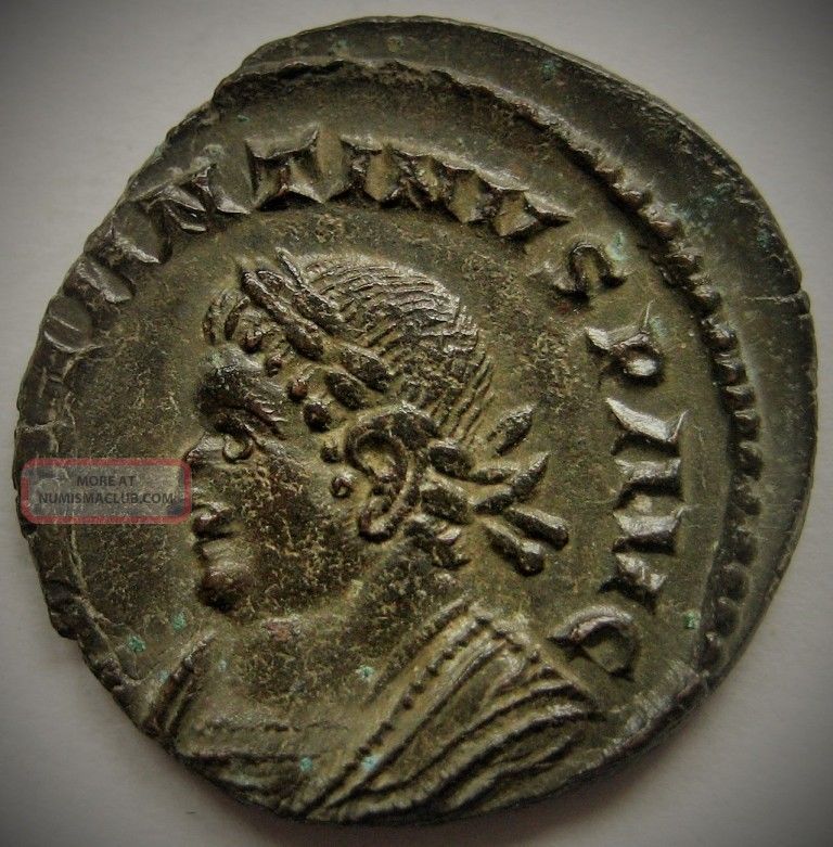 Constantinus I Follis Ric 73 Var. Of London Dated 316