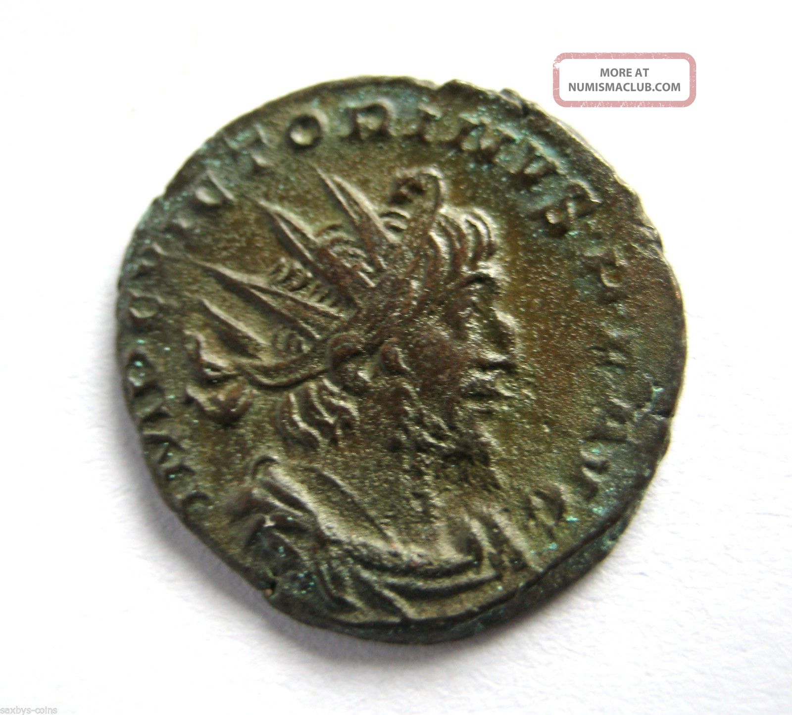 269 A.  D British Found Victorinus Roman Period Billon Antoninus Coin.  Lugdunum.  Vf Coins: Ancient photo