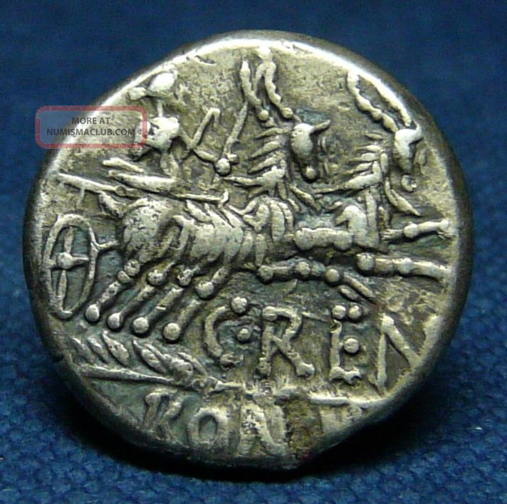 Scarce Republican Denarius,  138 Bc,  C.  Renius,  Juno In Biga Of Goats, Coins: Ancient photo