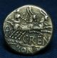 Scarce Republican Denarius,  138 Bc,  C.  Renius,  Juno In Biga Of Goats, Coins: Ancient photo 3