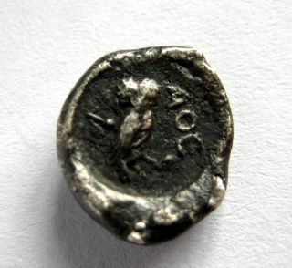 C.  300 B.  C Ancient Greece Attica - Athens Ar Silver Tetrobol Coin.  Owl Issue photo