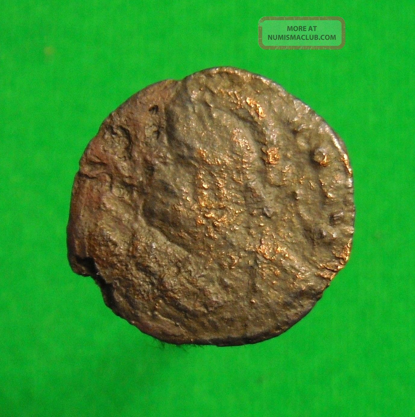 Ancient Bronze Coin One (1) Ancient Coin, Not Identified.