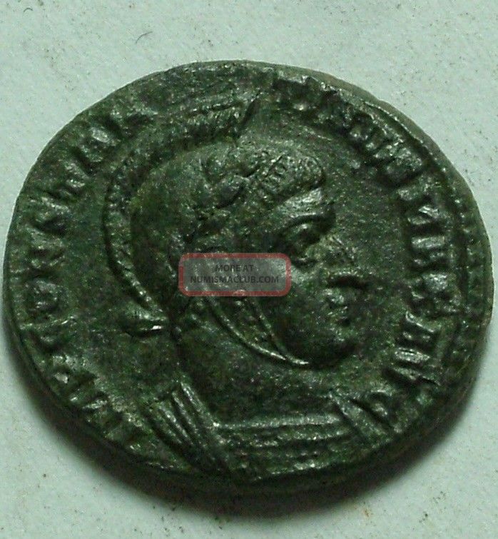 Constantine/victory Shield Altar/ Rare Ancient Roman Coin/ticinum/patina