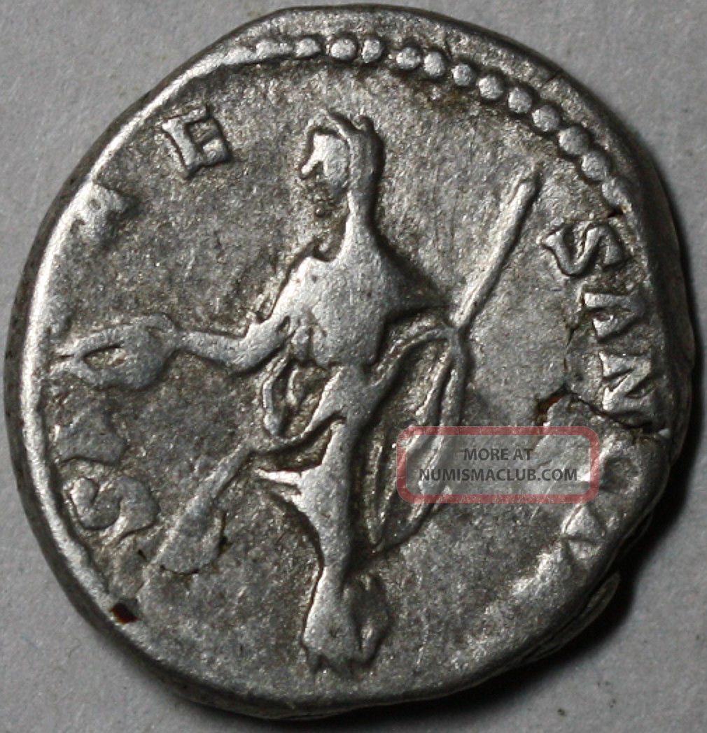 Julia Domna Bold Double Strike (rare Roman Coin Error) Vesta Reverse