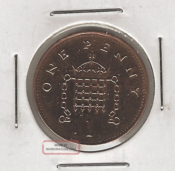 Great Britain Penny, 1997, Crowned Portcullis