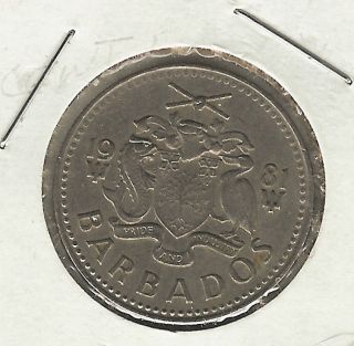 Barbados 25 Cents,  1981 photo