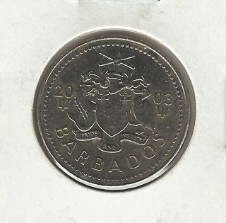 Barbados 25 Cents,  2003 photo
