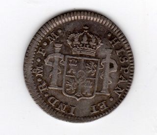 Mexico Charles Iii 1/2 Real 1773 Km 62.  9 Vf Silver photo