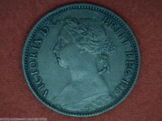 1891 Great Britain,  Farthing,  1/4 Pence,  Queen Victoria,  Km 753 Mule photo