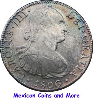 Mexico 8 Reales Mo 1806 T.  H.  Carolus Iiii. photo