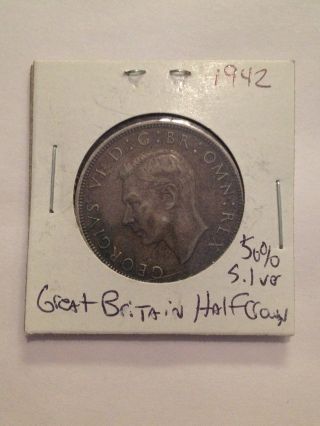 1942 Great Britain Half Crown (silver) photo