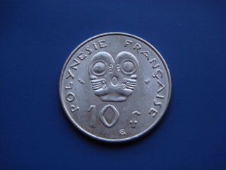 French Polynesia 10 Francs,  2000 Coin photo