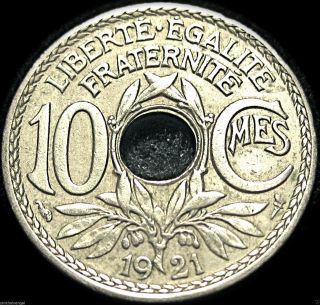 France - French 1921 10 Centime Coin - Great Coin - S&h Discounts photo